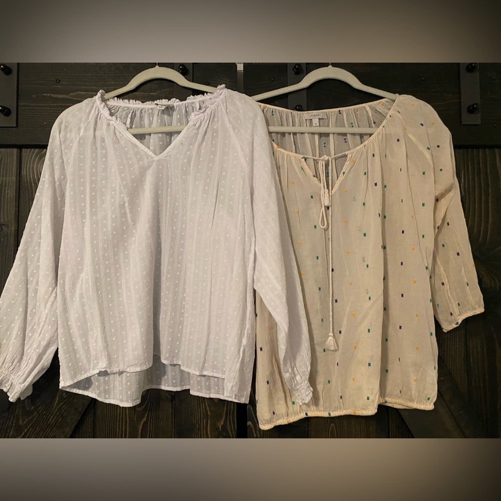 COPY - Two Boho cotton JCrew cotton shirts